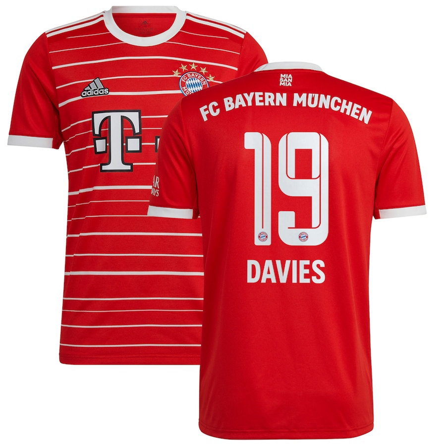 Alphonso Davies Bayern Munich 19 Jersey - Kit Captain