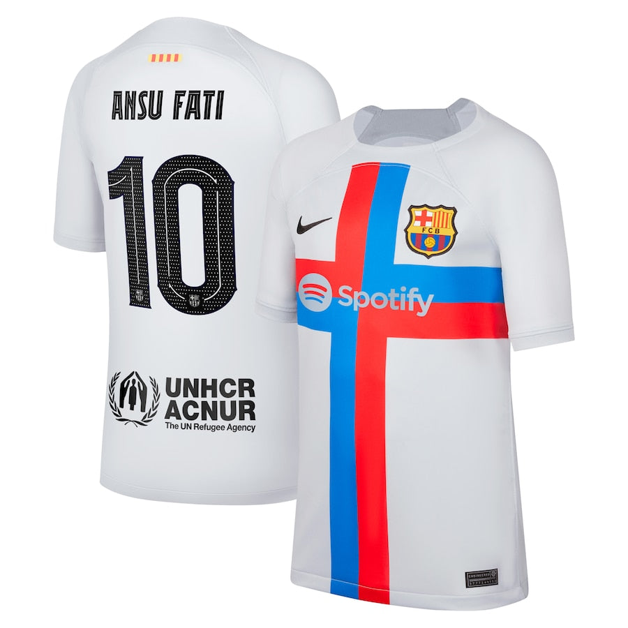 Ansu Fati Barcelona 10 Jersey - Kit Captain