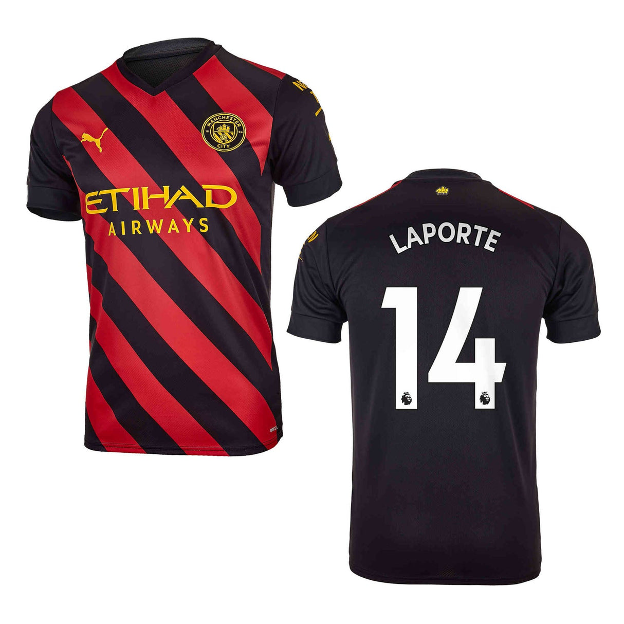 Aymeric Laporte Manchester City 14 Jersey - Kit Captain