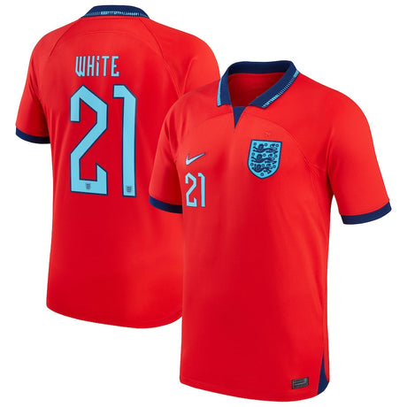 Ben White England 21 FIFA World Cup Jersey - Kit Captain