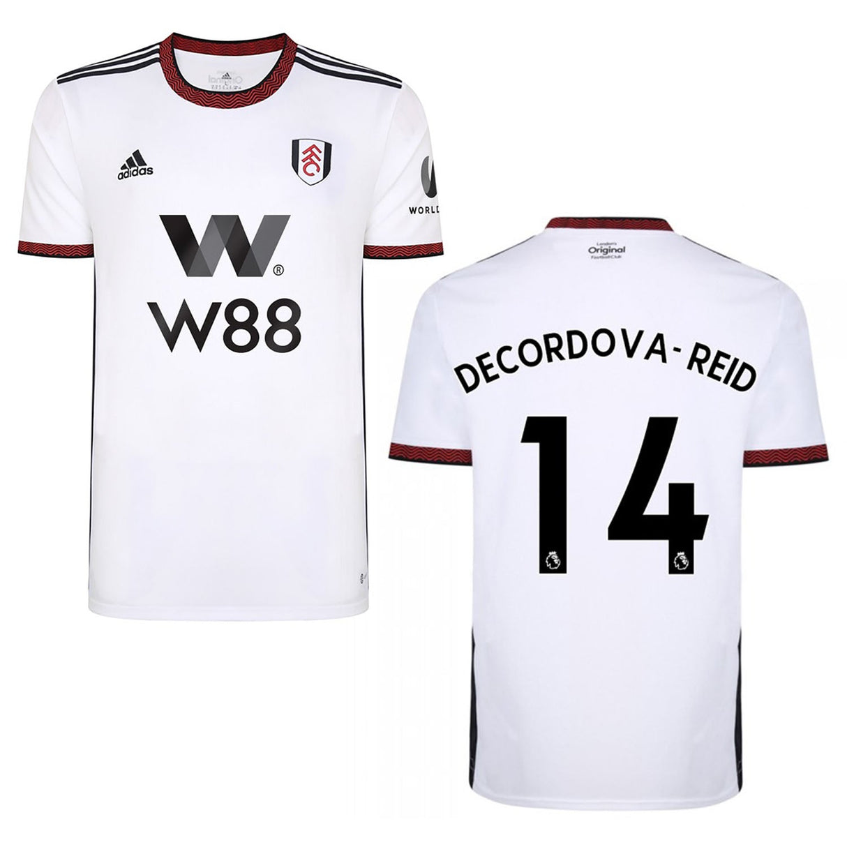 Bobby Decordova-Reid Fulham 14 Jersey - Kit Captain