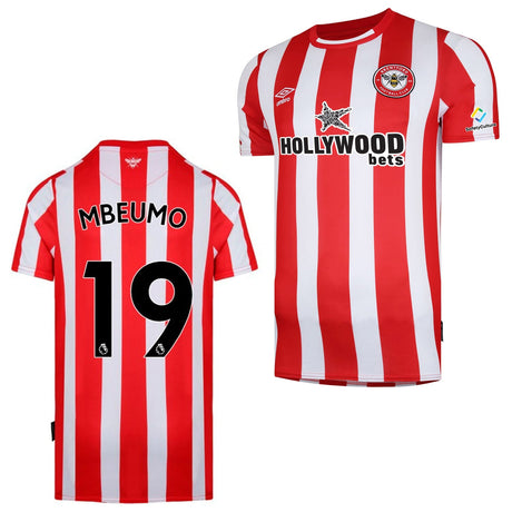 Bryan Mbeumo Brentford 19 Jersey - Kit Captain