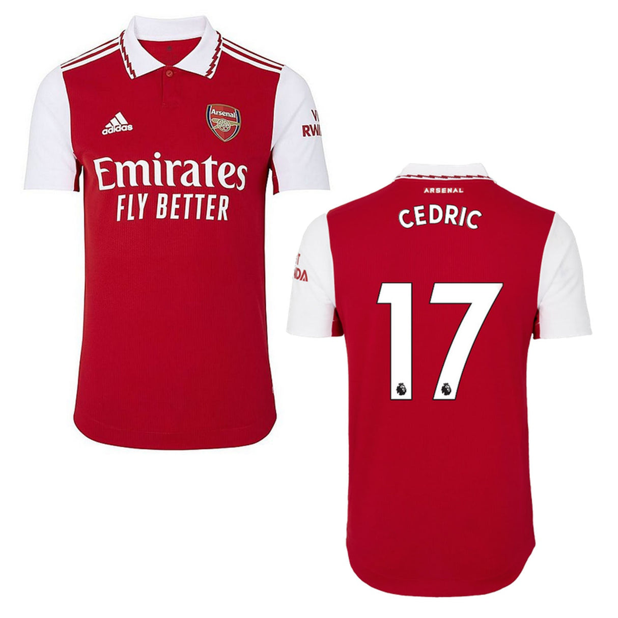 Cedric Soares Arsenal 17 Jersey - Kit Captain