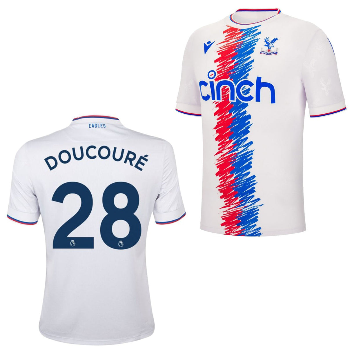 Cheick Doucoure Crystal Palace 28 Jersey - Kit Captain