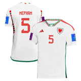 Chris Mepham Wales 5 Fifa World Cup Jersey - Kit Captain