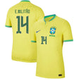 Eder Militao Brazil 14 FIFA World Cup Jersey - Kit Captain