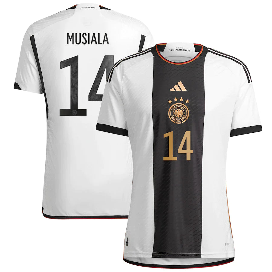 Jamal Musiala Germany 14 FIFA World Cup Jersey - Kit Captain