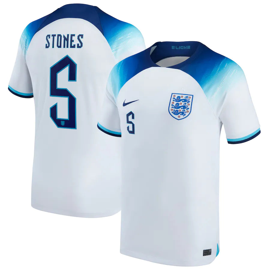 John Stones England 5 FIFA World Cup Jersey - Kit Captain