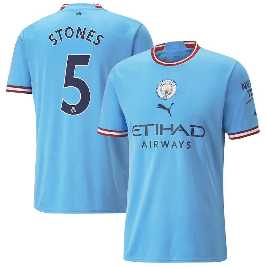 John Stones Manchester City 5 Jersey - Kit Captain