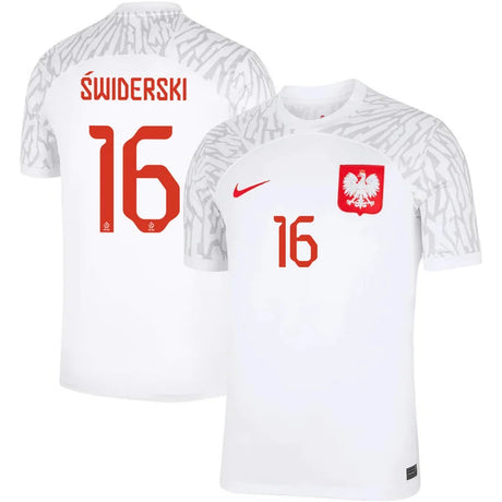 Karol Świderski Poland 16 FIFA World Cup Jersey - Kit Captain