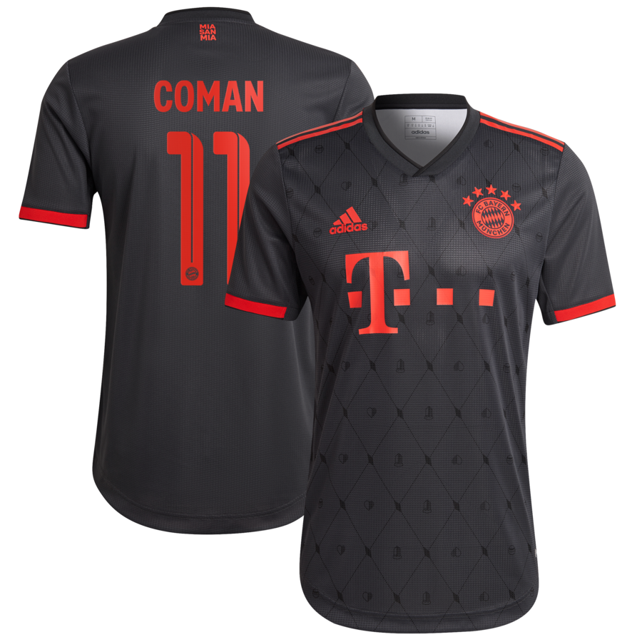 Kingsley Coman Bayern Munich 11 Jersey - Kit Captain