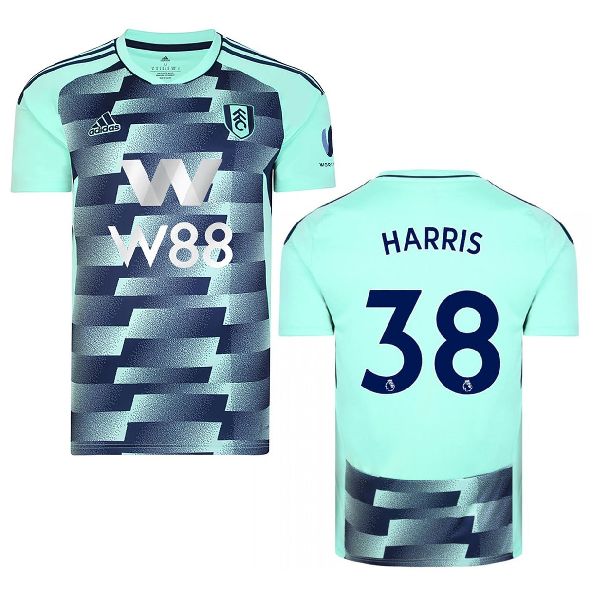 Luke Harris Fulham 38 Jersey - Kit Captain