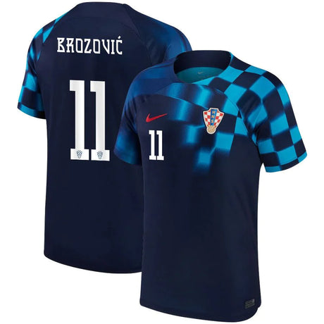 Marcelo Brozovic Croatia 11 FIFA World Cup Jersey - Kit Captain