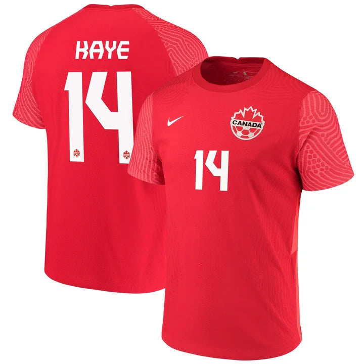 Mark-Anthony Kaye Canada 14 FIFA World Cup Jersey - Kit Captain