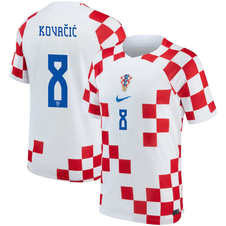 Mateo Kovacic Croatia 8 FIFA World Cup Jersey - Kit Captain