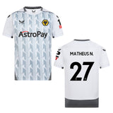 Matheus Nunes Wolves 27 Jersey - Kit Captain