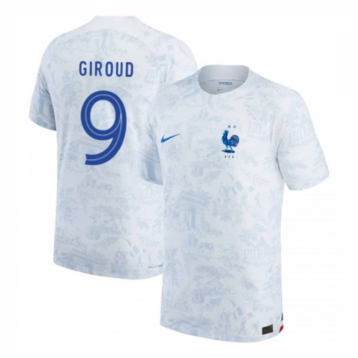 Olivier Giroud France 9 FIFA World Cup Jersey - Kit Captain