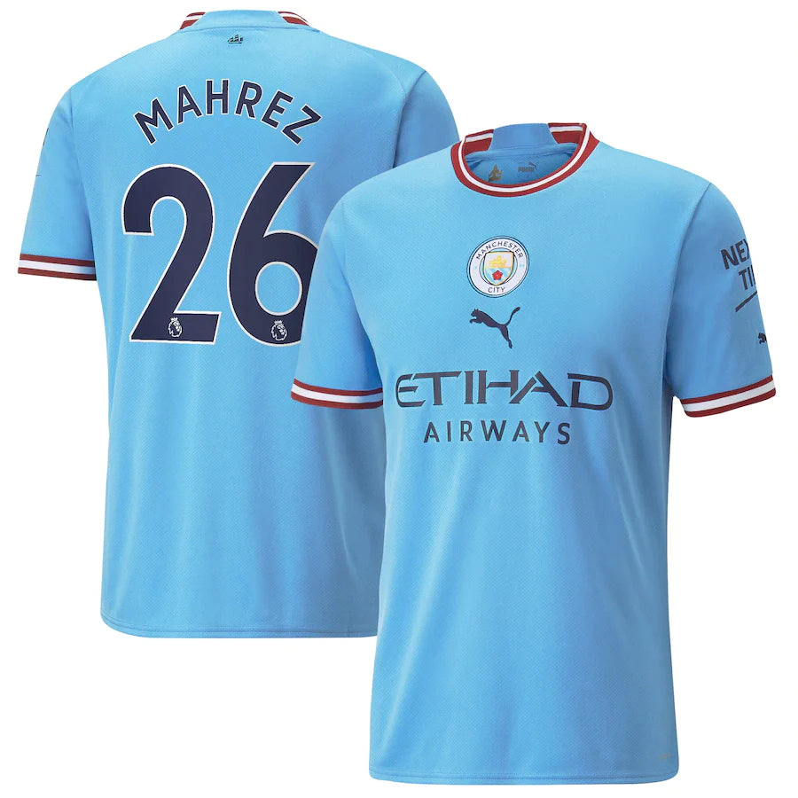 Riyad Mahrez Manchester City 26 Jersey - Kit Captain