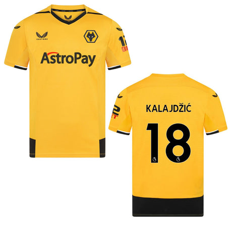 Sasa Kalajdzic Wolves 18 Jersey - Kit Captain