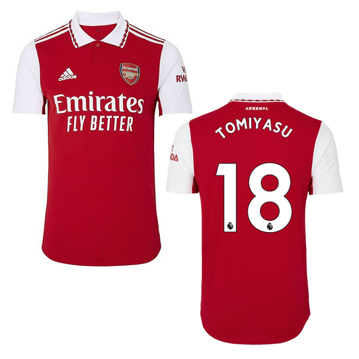 Takehiro Tomiyasu Arsenal 18 Jersey - Kit Captain