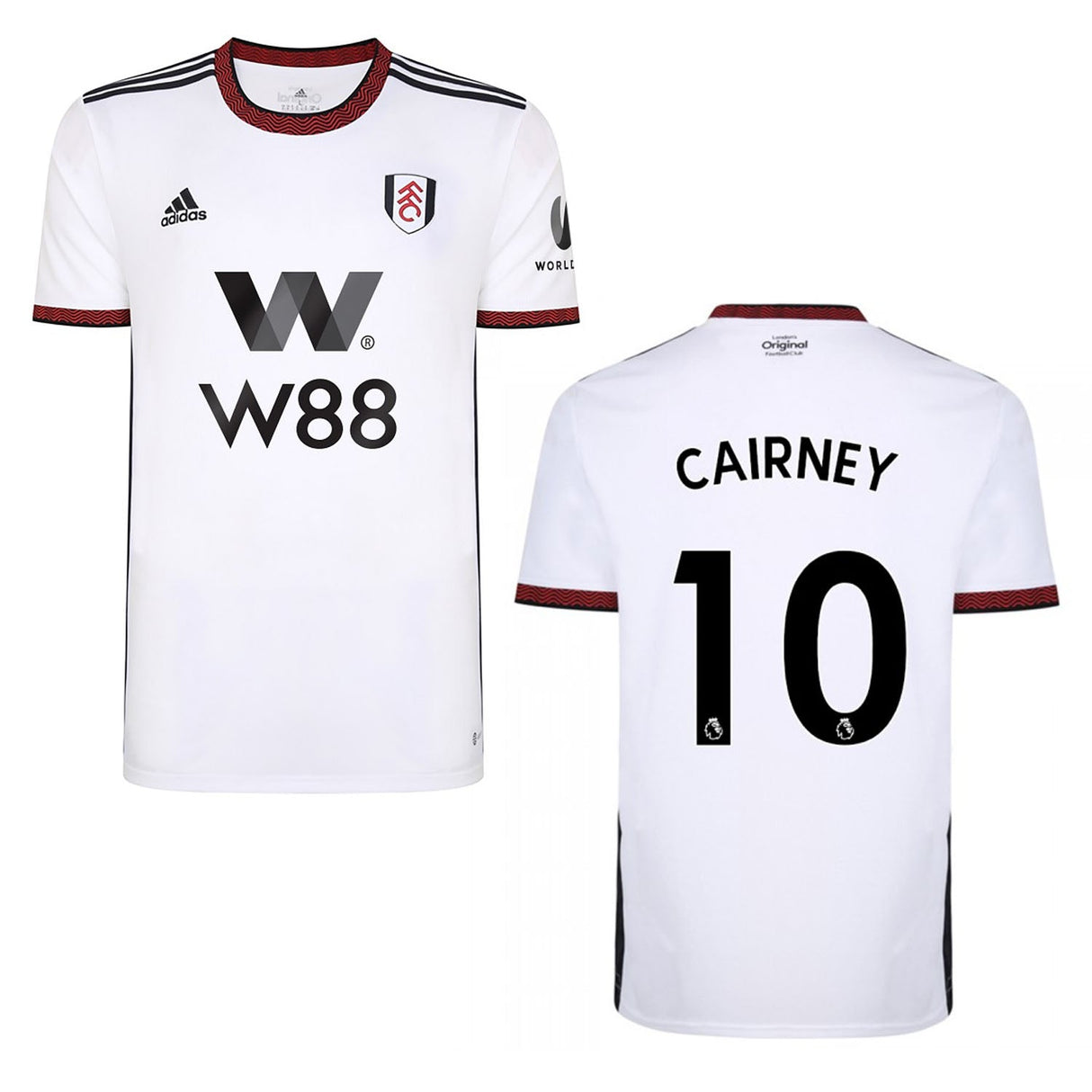 Tom Cairney Fulham 10 Jersey - Kit Captain