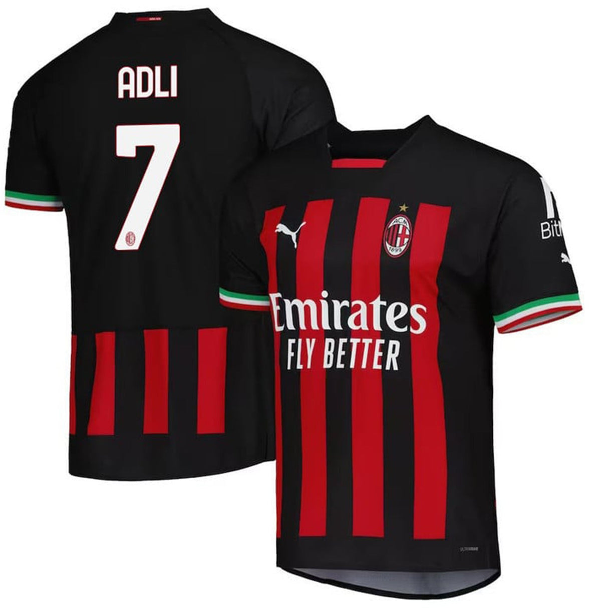 Yacine Adli AC Milan 7 Jersey - Kit Captain