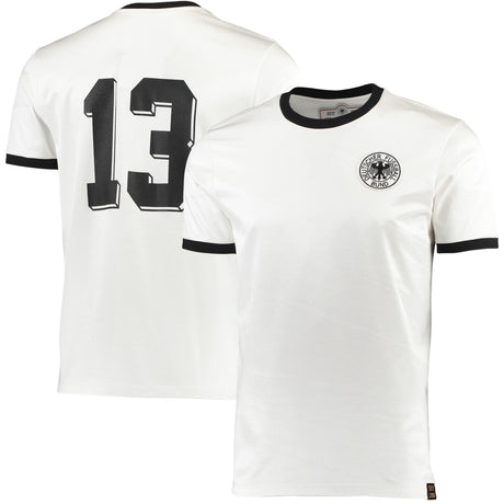 DFB Retro Home 1974 Shirt - White - Mens - Kit Captain