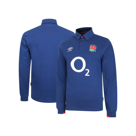 England Rugby Alternate Classic Long Sleeve Jersey 2020/21 - Navy - Mens - Kit Captain