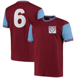 Maglia Numero 6 Del West Ham United 1966