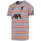 Liverpool Pre-Match Short-Sleeve Top - Grey - Kids - Kit Captain