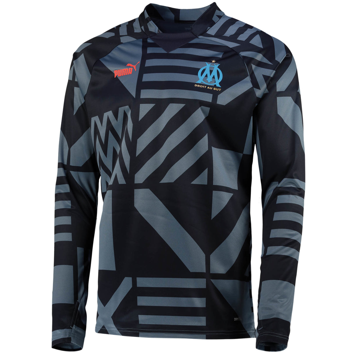 Olympique de Marseille Pre Match Sweat - Blue - Kit Captain