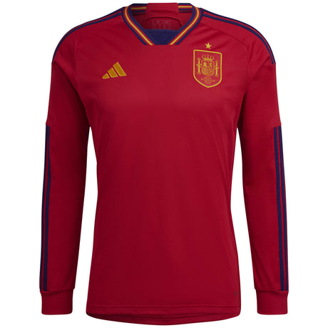 Spain Home Shirt 2022 - Long Sleeve - Kit Captain