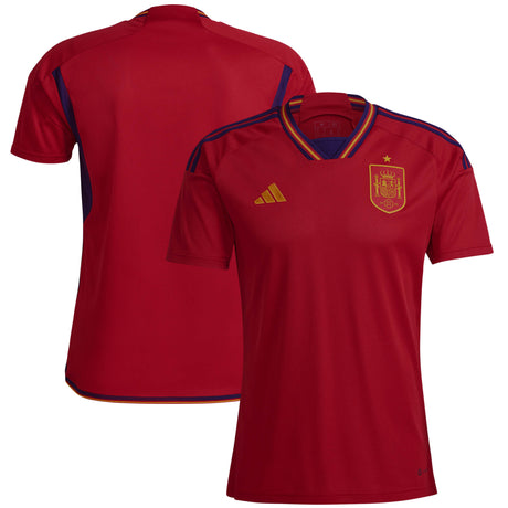 Spain Home Shirt 2022 - Kit Captain