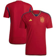 Spain Home Authentic Shirt 2022 - Kit Captain