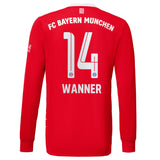 FC Bayern Home Shirt 2022-23 - Kids - Long Sleeve with Wanner 14 printing - Kit Captain