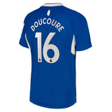 Everton Home Shirt 2022-23 - Kids with Doucoure 16 printing - Kit Captain