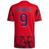 Olympique Lyon Away Shirt 2022-23 - Kids with Dembélé 9 printing