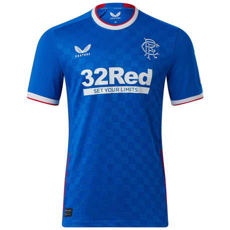 Glasgow Rangers Home Pro Shirt 2022-23 with Fashion Jr 30 printing - Kit Captain