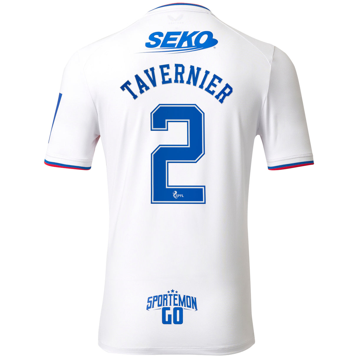 Glasgow Rangers Away Shirt 2022-23 with Tavernier 2 printing - Kit Captain