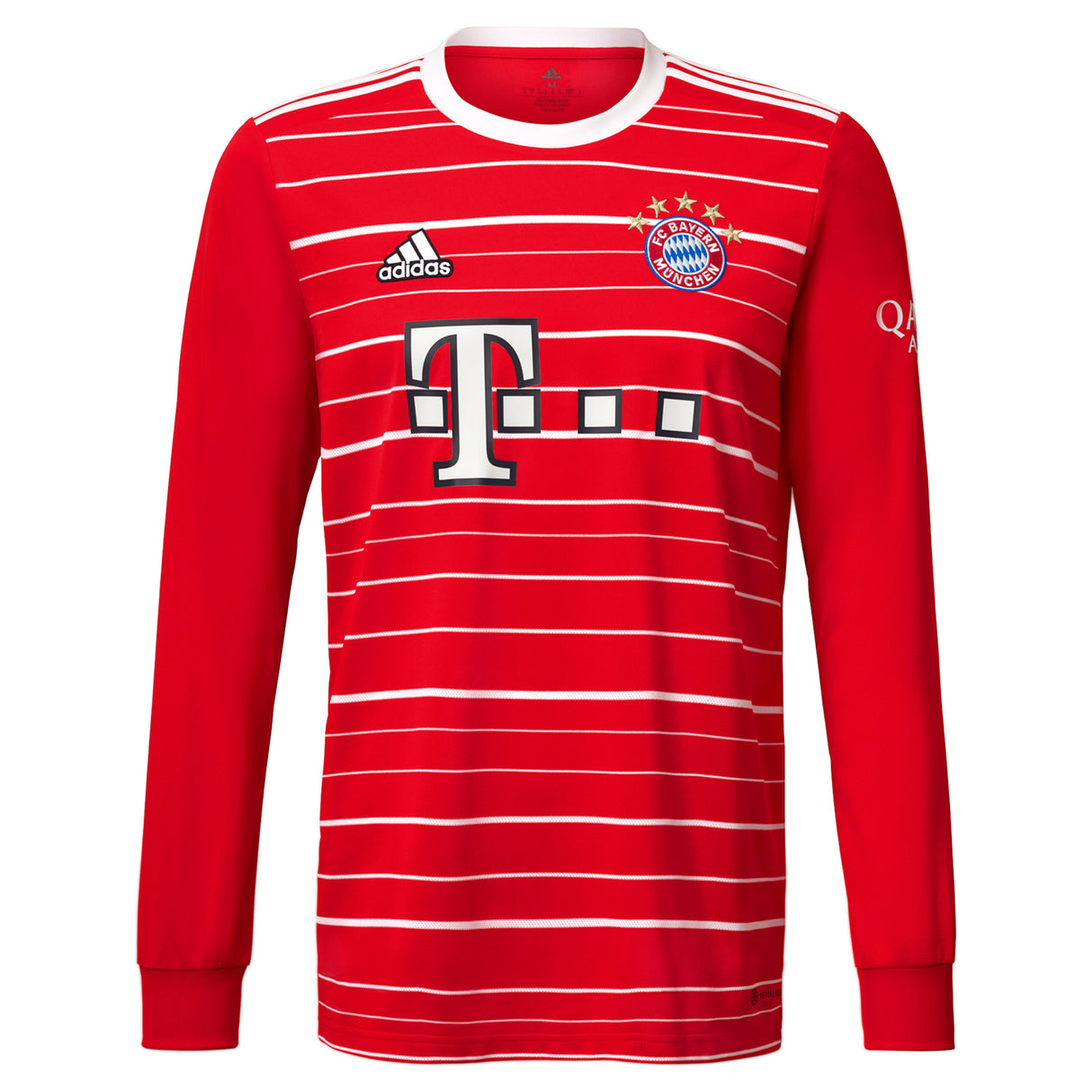 FC Bayern Home Shirt 2022-23 - Kids - Long Sleeve with De Ligt 4 printing - Kit Captain