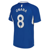 Everton Home Shirt 2022-23 - Kids with Onana 8 printing - Kit Captain