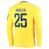 Everton WSL Third Shirt 2022-23 - Long Sleeve with Snoeijs 25 printing - Kit Captain