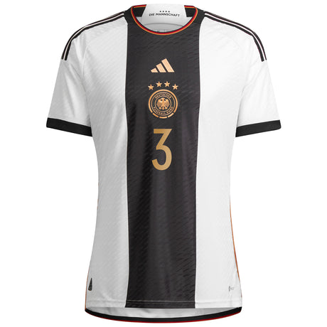 Germany Home Authentic Shirt with Raum 3 printing - Kit Captain