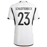 Germany Home Shirt with Schlotterbeck 23 printing - Kit Captain