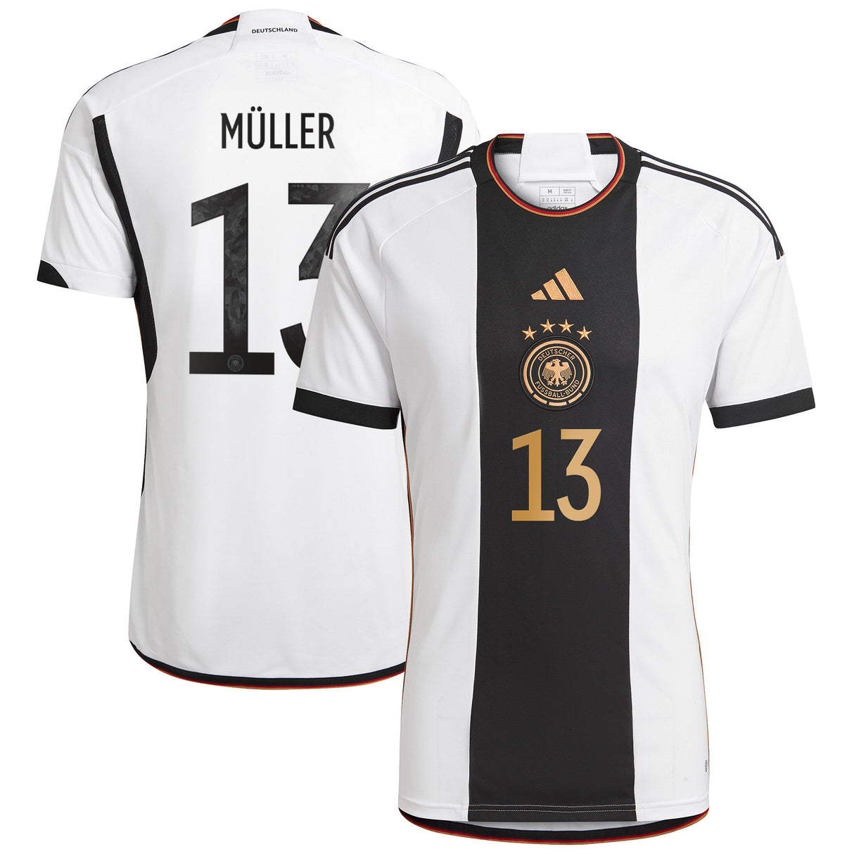 Germany Home Shirt with Müller 13 printing - Kit Captain