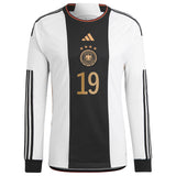 Germany Home Shirt - Long Sleeve with Sané 19 printing - Kit Captain