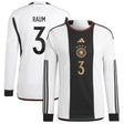 Germany Home Shirt - Long Sleeve with Raum 3 printing - Kit Captain