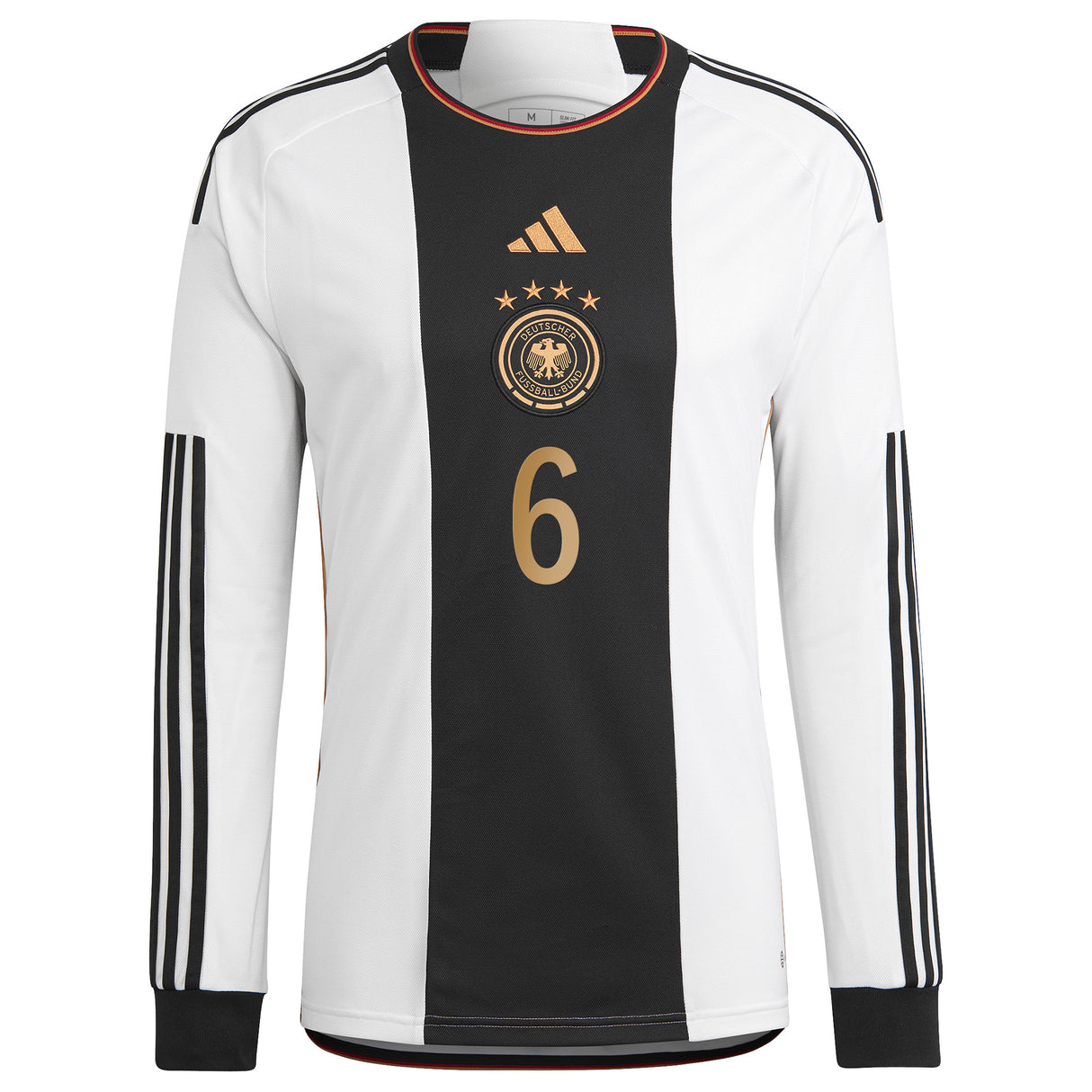 Germany Home Shirt - Long Sleeve with Kimmich 6 printing - Kit Captain