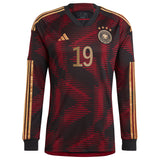 Germany Away Shirt - Long Sleeve with Sané 19 printing - Kit Captain