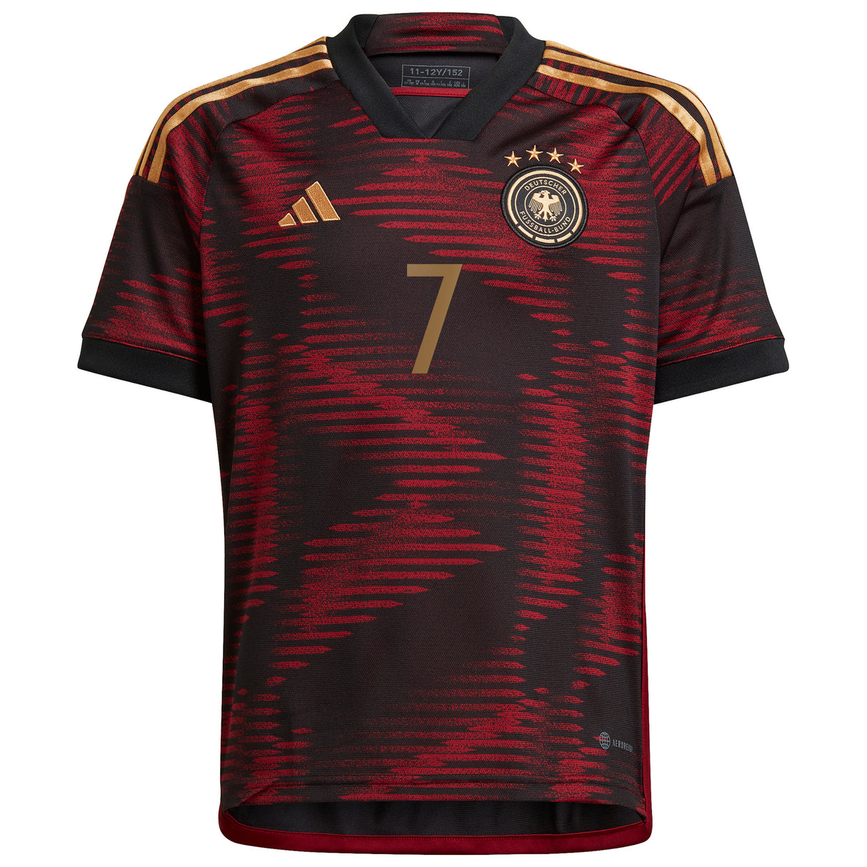 Germany Away Shirt - Kids with Havertz 7 printing - Kit Captain